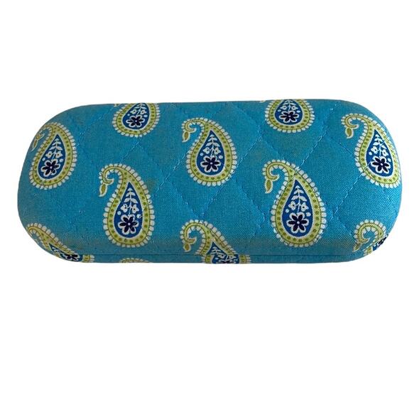 Vera Bradley Bermuda Blue eyeglass case Preowned - Picture 1 of 6